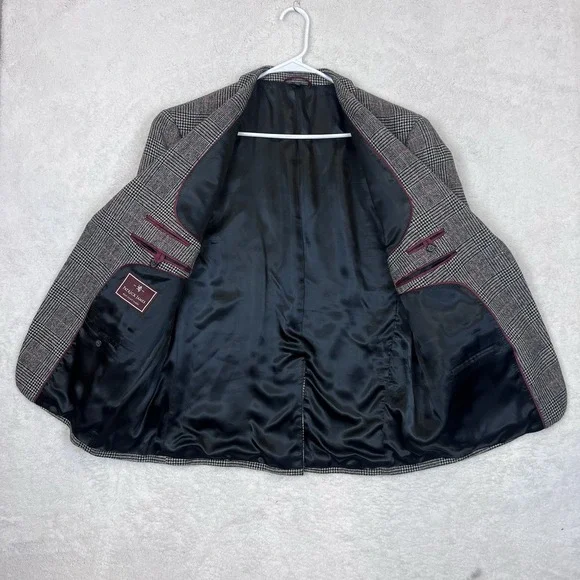 Vintage Patrick James Cotter Men's 42S Short Blazer Suit Jacket Camel‎ Hair - Picture 6 of 9